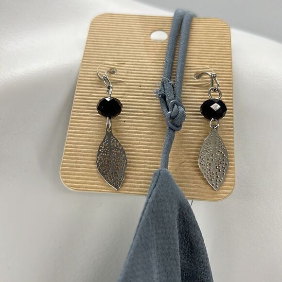 Cato necklace and earrings tassel and feathers - Picture 3 of 6